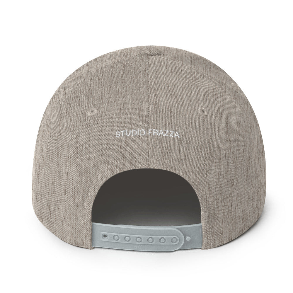 Studio Frazza Snapback Hat (Heather Grey/White)