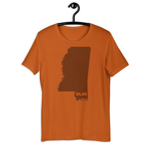 BLM 50 States / Mississippi Short-Sleeve Unisex T-Shirt (Autumn)