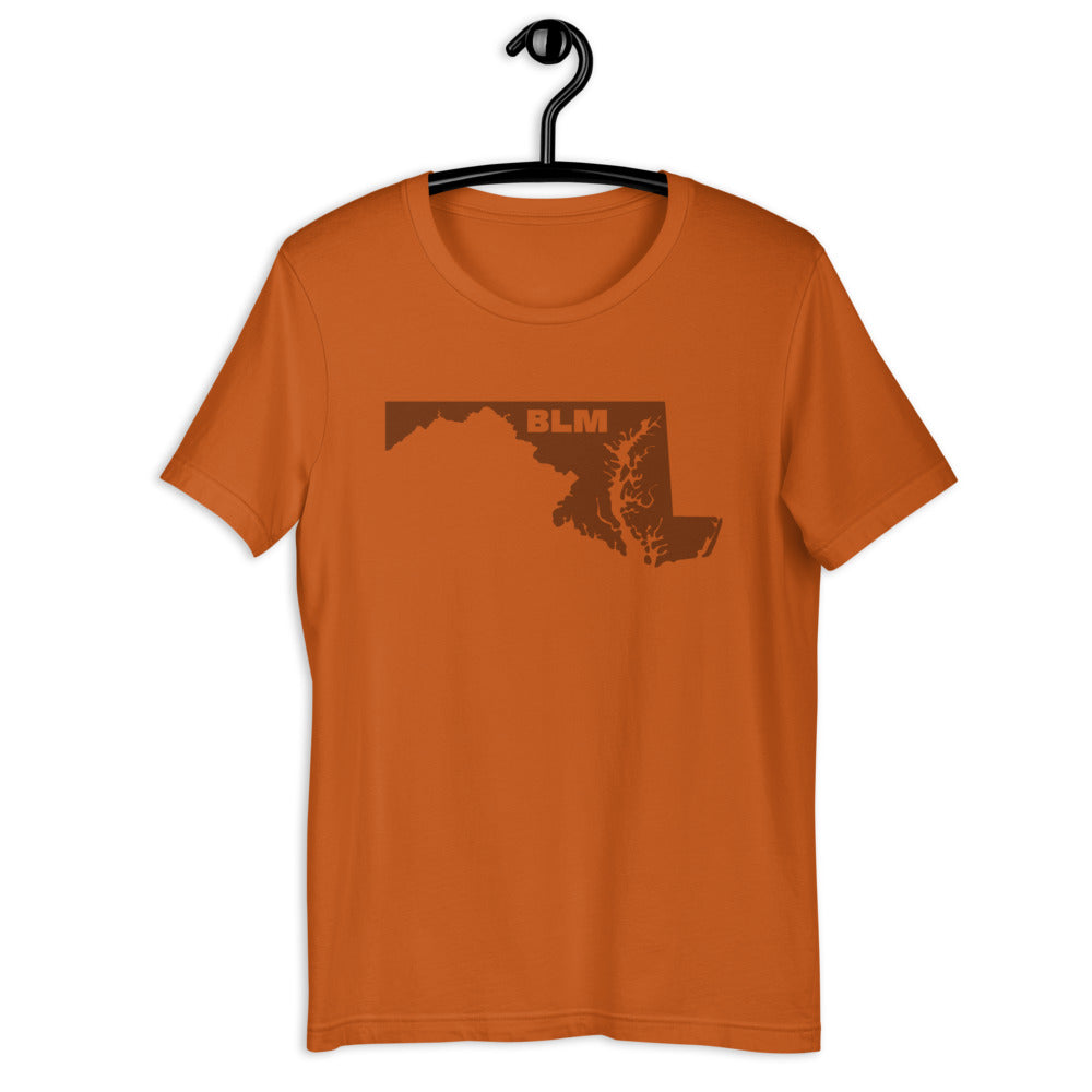 BLM 50 States / Maryland Short-Sleeve Unisex T-Shirt (Autumn)