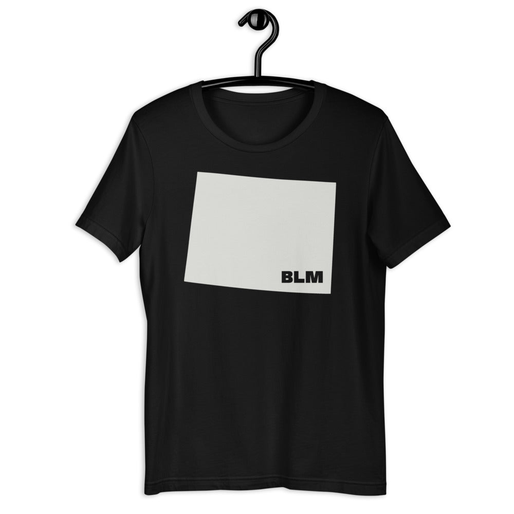 BLM 50 States / Wyoming Short-Sleeve Unisex T-Shirt (Black)