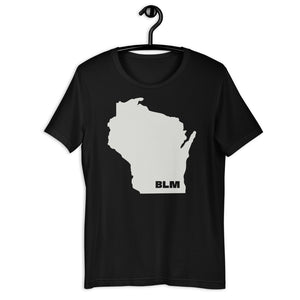 BLM 50 States / Wisconsin Short-Sleeve Unisex T-Shirt (Black)