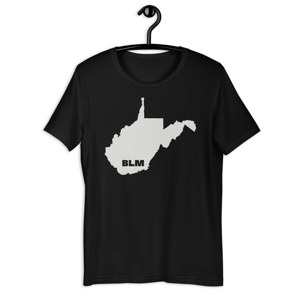 BLM 50 States / West Virginia Short-Sleeve Unisex T-Shirt (Black)