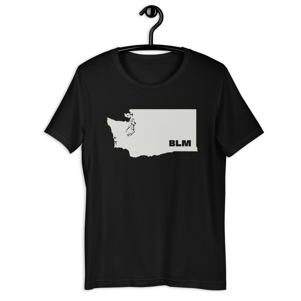 BLM 50 States / Washington Short-Sleeve Unisex T-Shirt (Black)