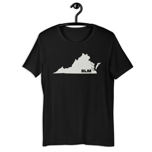 BLM 50 States / Virginia Short-Sleeve Unisex T-Shirt (Black)