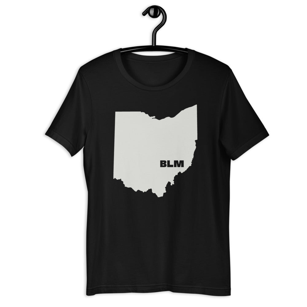 BLM 50 States / Ohio Short-Sleeve Unisex T-Shirt (Black)