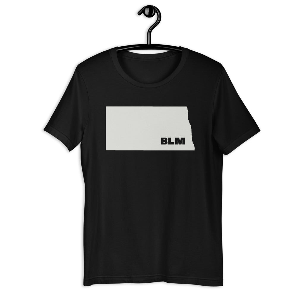 BLM 50 States / North Dakota Short-Sleeve Unisex T-Shirt (Black)