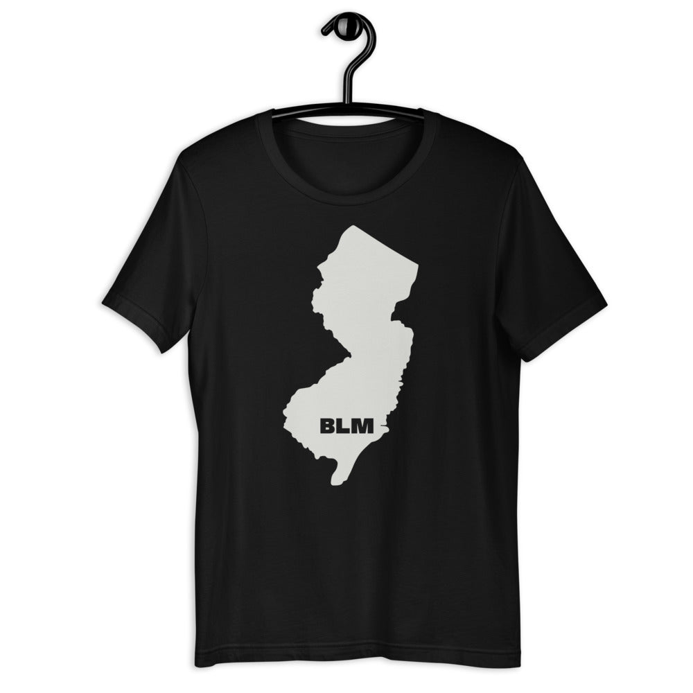 BLM 50 States / New Jersey Short-Sleeve Unisex T-Shirt (Black)