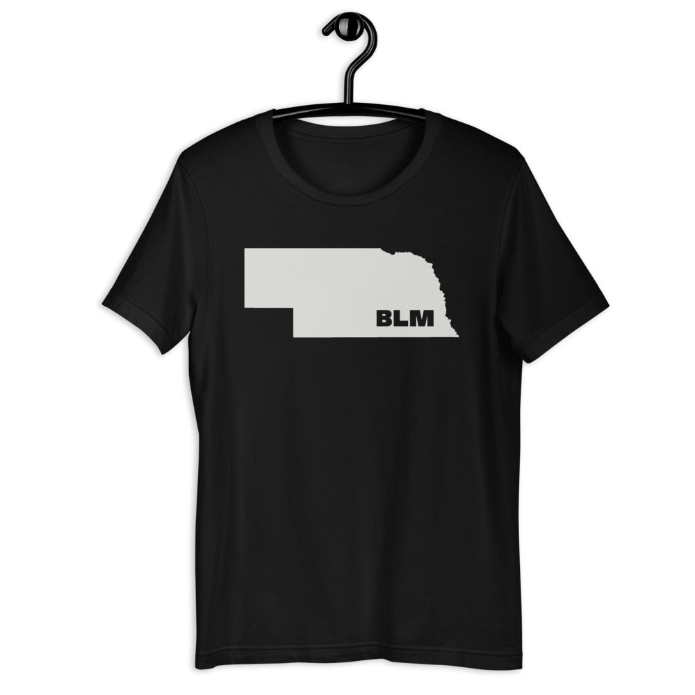 BLM 50 States / Nebraska Short-Sleeve Unisex T-Shirt (Black)