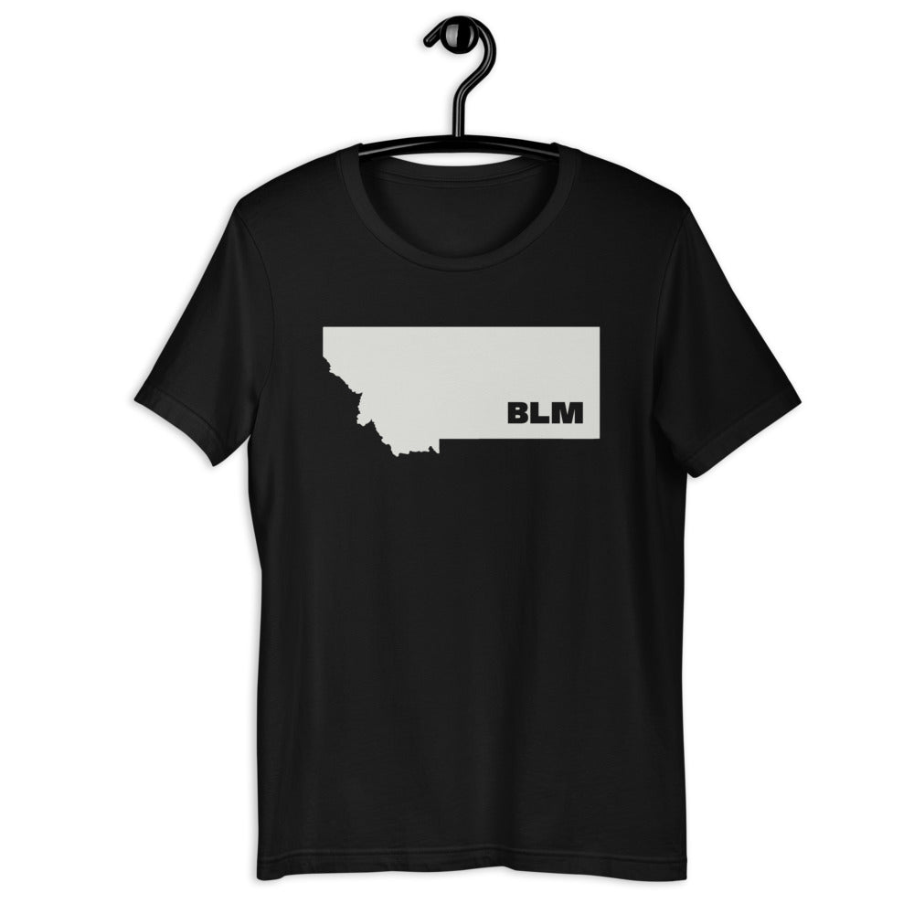 BLM 50 States / Montana Short-Sleeve Unisex T-Shirt (Black)