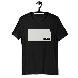 BLM 50 States / Kansas Short-Sleeve Unisex T-Shirt (Black)