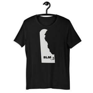 BLM 50 States / Delaware Short-Sleeve Unisex T-Shirt (Black)