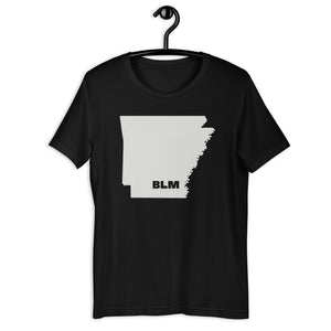 BLM 50 States / Arkansas Short-Sleeve Unisex T-Shirt (Black)