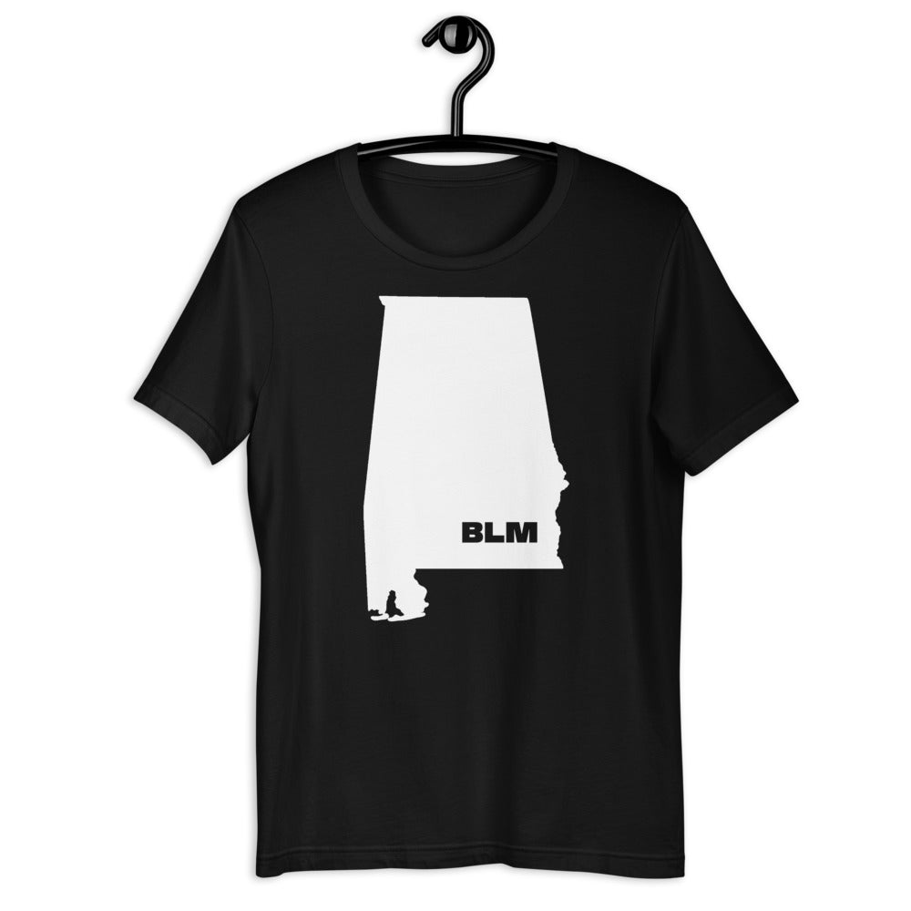 BLM 50 States / Alabama Short-Sleeve Unisex T-Shirt (Black)