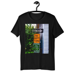 One Way No Left Turn - Short-Sleeve Unisex T-Shirt