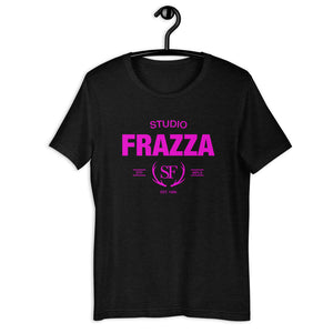 Studio Frazza - Short-Sleeve Unisex T-Shirt (Black Heather/Magenta)