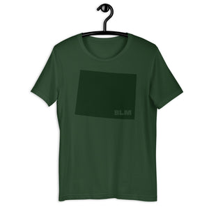 BLM 50 States / Wyoming Short-Sleeve Unisex T-Shirt (Forest Green)