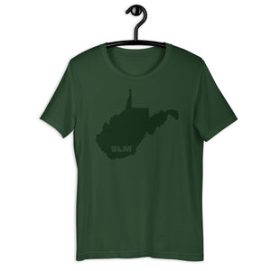 BLM 50 States / West Virginia Short-Sleeve Unisex T-Shirt (Forest Green)