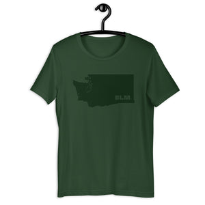 BLM 50 States / Washington Short-Sleeve Unisex T-Shirt (Forest Green)