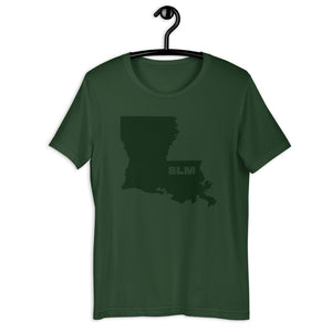 BLM 50 States / Louisiana Short-Sleeve Unisex T-Shirt (Forest Green)