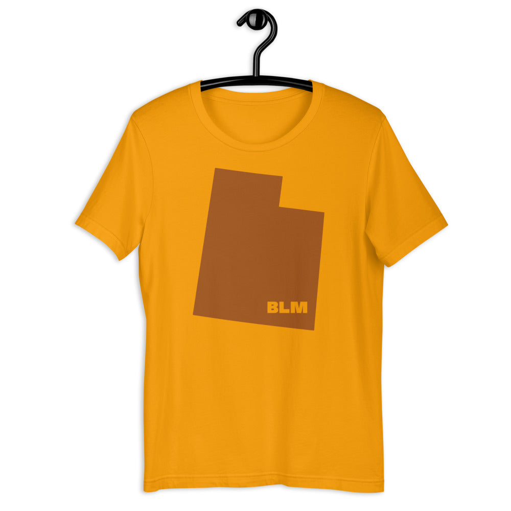 BLM 50 States / Utah Short-Sleeve Unisex T-Shirt (Gold)