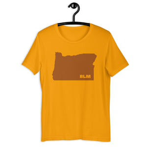 BLM 50 States / Oregon Short-Sleeve Unisex T-Shirt (Gold)