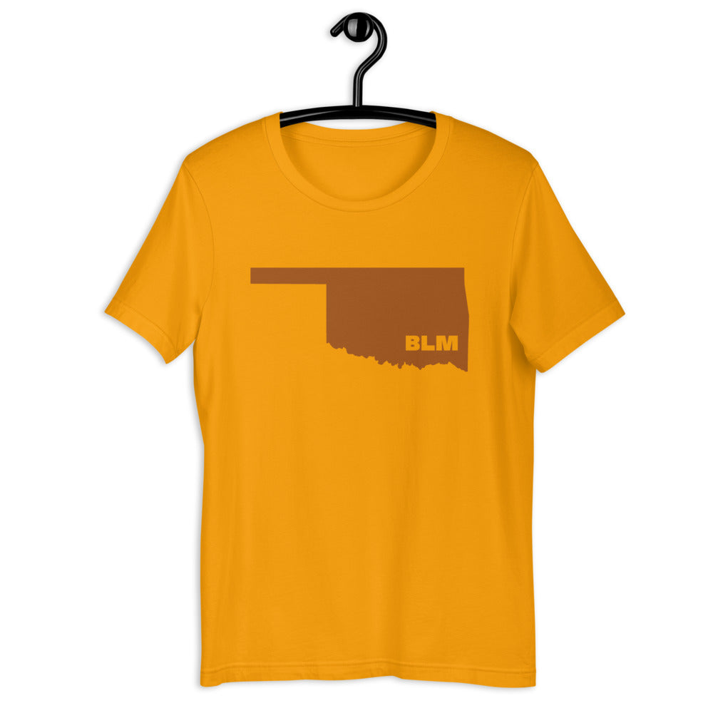 BLM 50 States / Oklahoma Short-Sleeve Unisex T-Shirt (Gold)