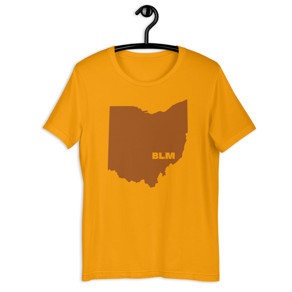 BLM 50 States / Ohio Short-Sleeve Unisex T-Shirt (Gold)