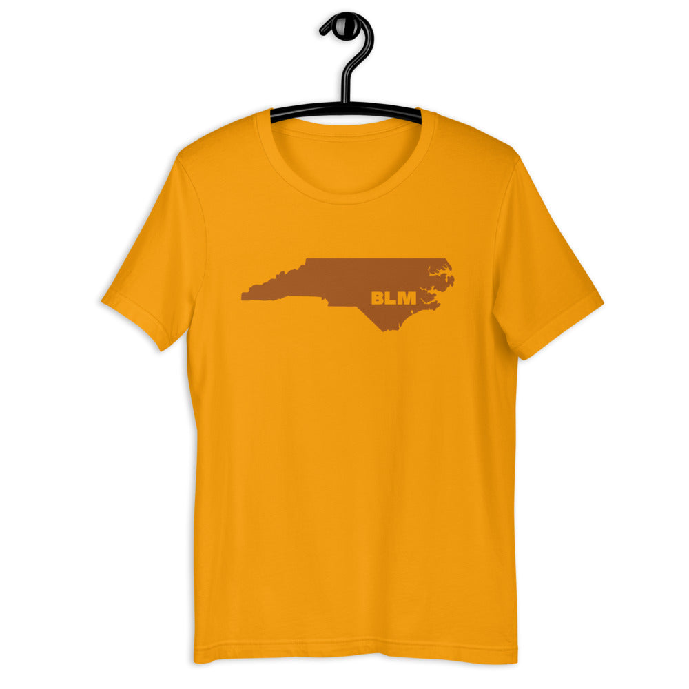 BLM 50 States / North Carolina Short-Sleeve Unisex T-Shirt (Gold)