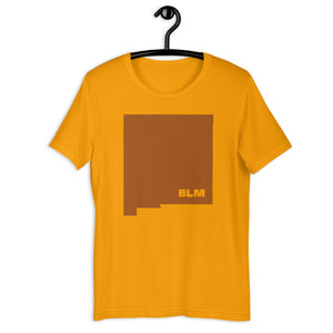 BLM 50 States / New Mexico Short-Sleeve Unisex T-Shirt (Gold)