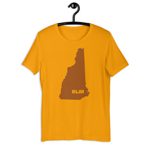 BLM 50 States / New Hampshire Short-Sleeve Unisex T-Shirt (Gold)