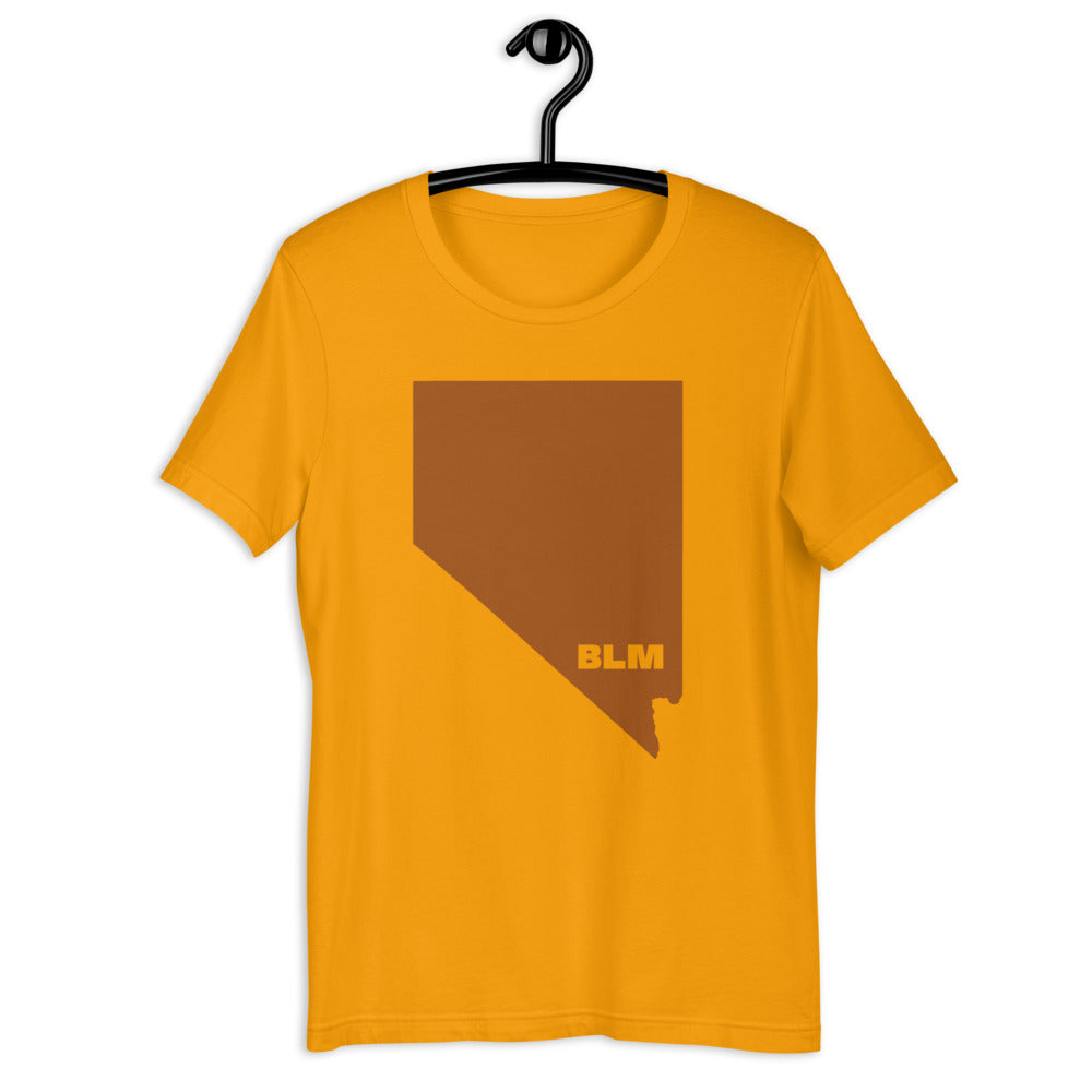 BLM 50 States / Nevada Short-Sleeve Unisex T-Shirt (Gold)