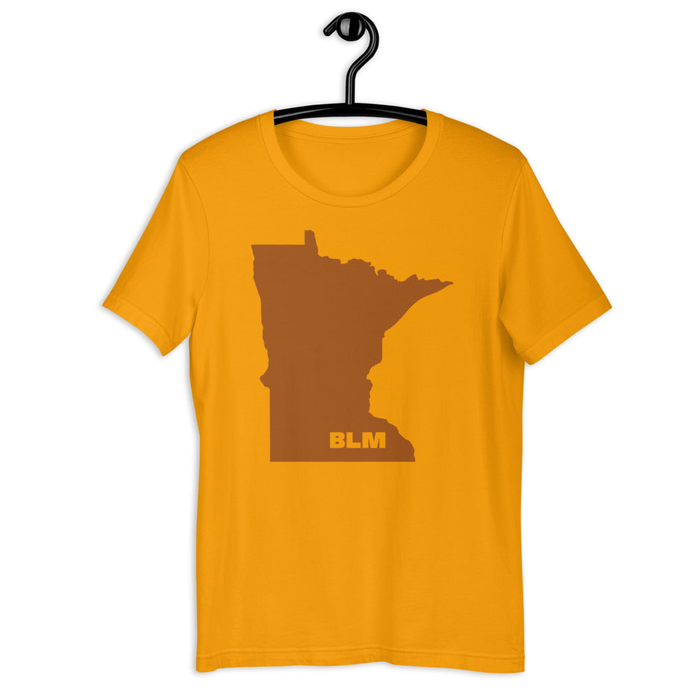 BLM 50 States / Minnesota Short-Sleeve Unisex T-Shirt (Gold)