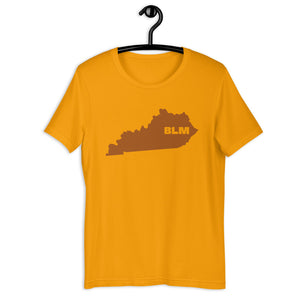 BLM 50 States / Kentucky Short-Sleeve Unisex T-Shirt (Gold)