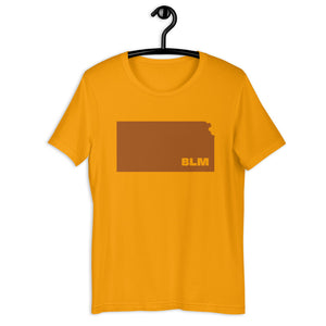 BLM 50 States / Kansas Short-Sleeve Unisex T-Shirt (Gold)