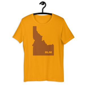 BLM 50 States / Idaho Short-Sleeve Unisex T-Shirt (Gold)