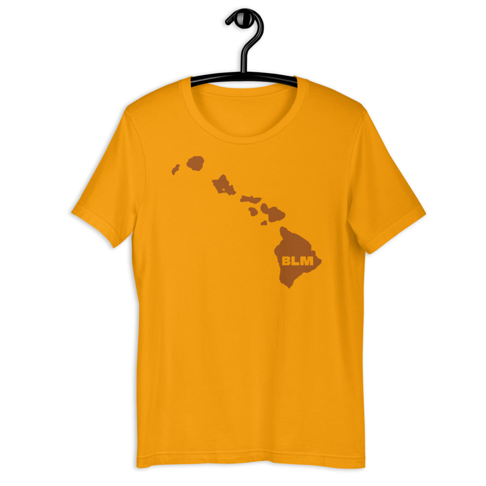 BLM 50 States / Hawaii Short-Sleeve Unisex T-Shirt (Gold)