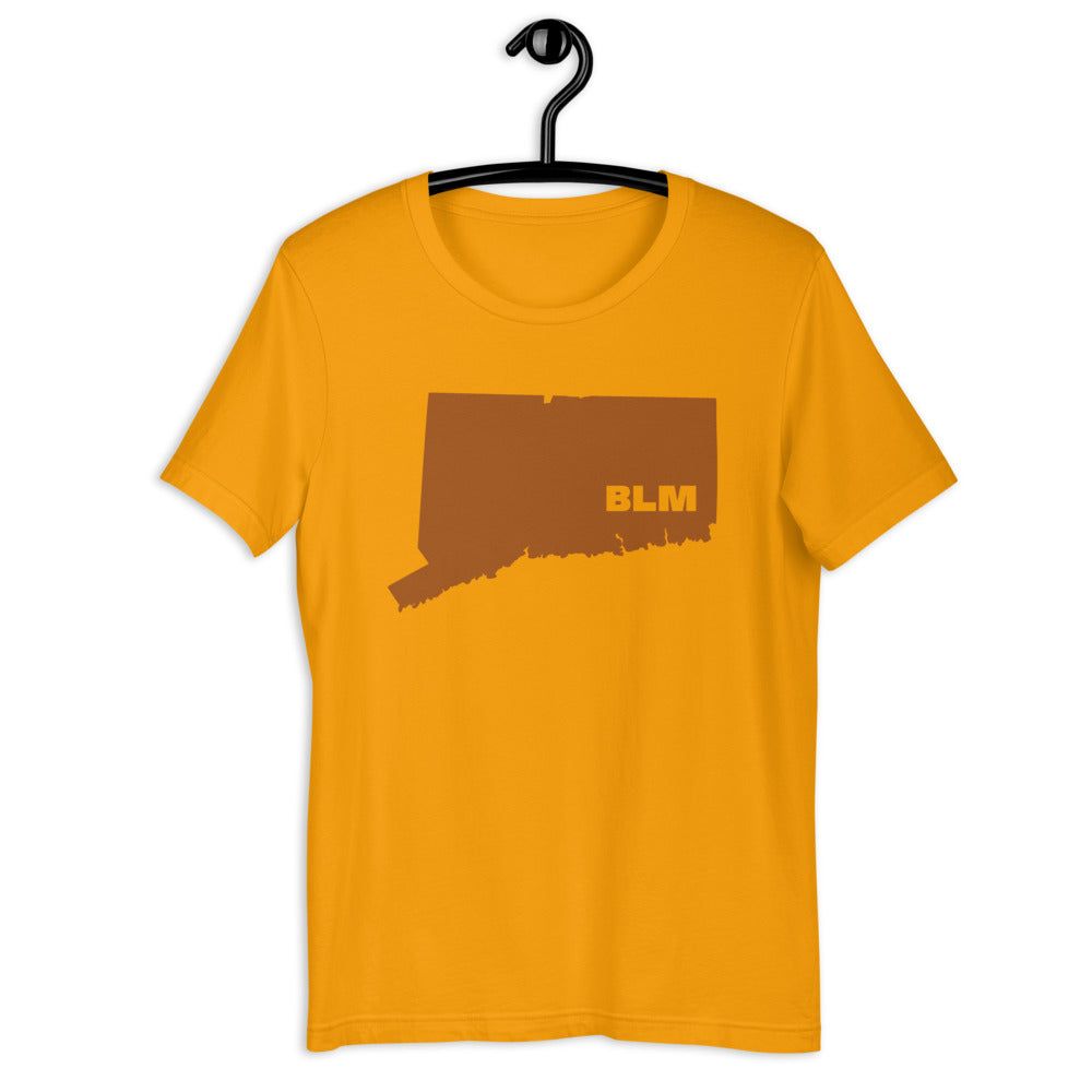 BLM 50 States / Connecticut Short-Sleeve Unisex T-Shirt (Gold)