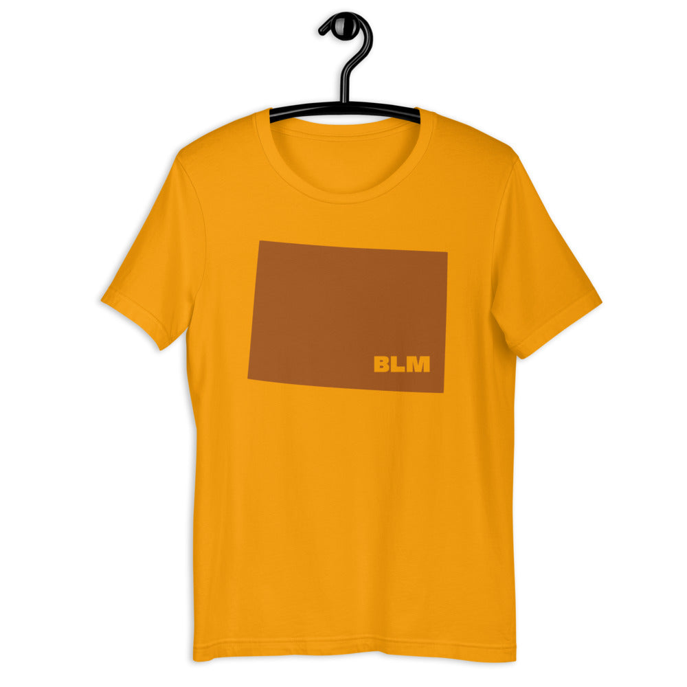 BLM 50 States / Colorado Short-Sleeve Unisex T-Shirt (Gold)