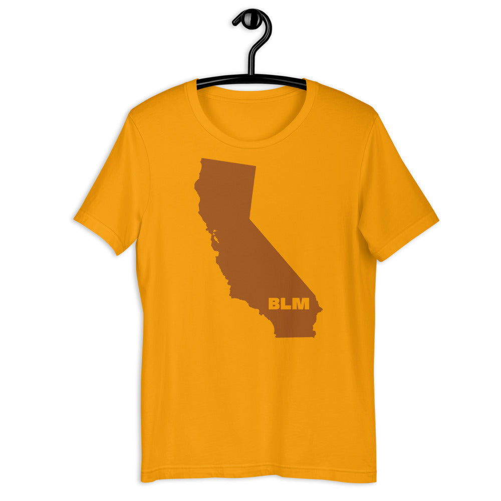 BLM 50 States / California Short-Sleeve Unisex T-Shirt (Gold)