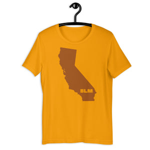 BLM 50 States / California Short-Sleeve Unisex T-Shirt (Gold)