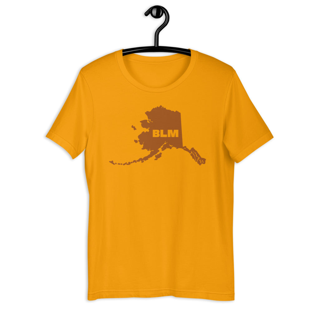 BLM 50 States / Alaska Short-Sleeve Unisex T-Shirt (Gold)