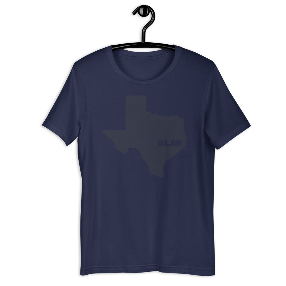 BLM 50 States / Texas Short-Sleeve Unisex T-Shirt (Navy)