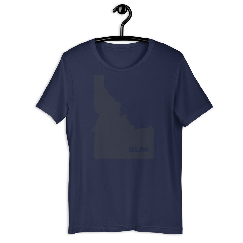 BLM 50 States / Idaho Short-Sleeve Unisex T-Shirt (Navy)