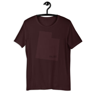 BLM 50 States / Utah Short-Sleeve Unisex T-Shirt (Oxblood Black)