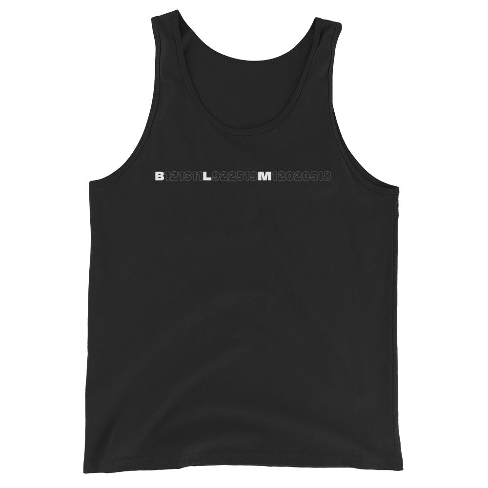 BLM Numbers Unisex Tank Top