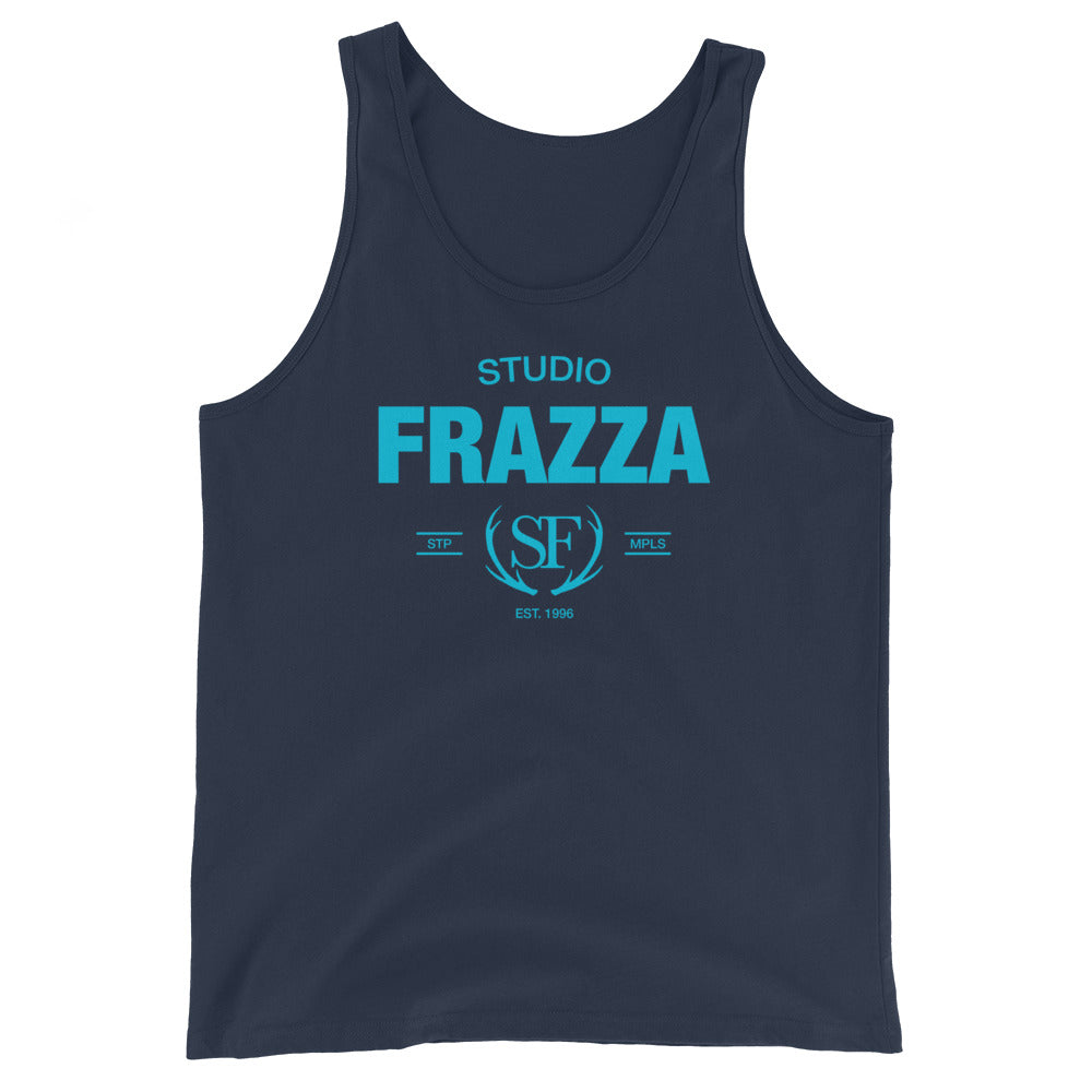 Studio Frazza Unisex Tank Top (Navy/Light Blue)