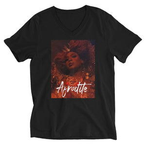 Queen Afrodite - Unisex Short Sleeve V-Neck T-Shirt