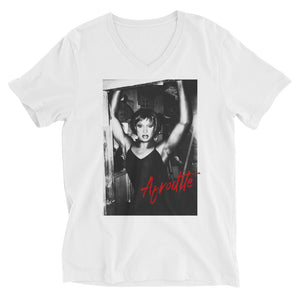 Afrodite at Pyramid - Unisex Short Sleeve V-Neck T-Shirt