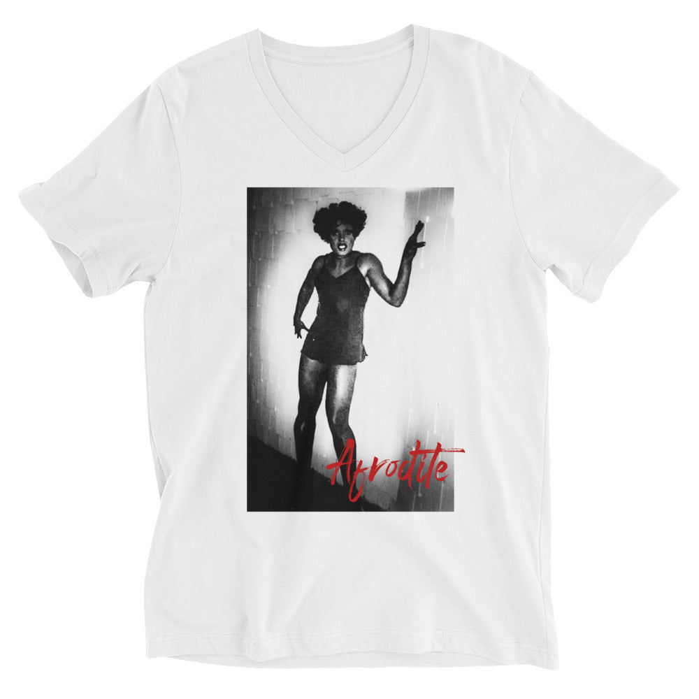 The Axis of Afrodite - Unisex Short Sleeve V-Neck T-Shirt